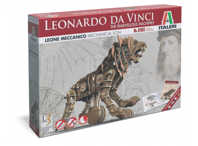 Сборная модель Механический лев (Серия Леонардо Да Винчи)