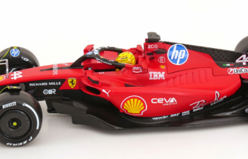FERRARI F1 Sf-23 Team Scuderia Ferrari Hp №44 Fiorano (2025) Lewis Hamilton - With Pilot, Red Black