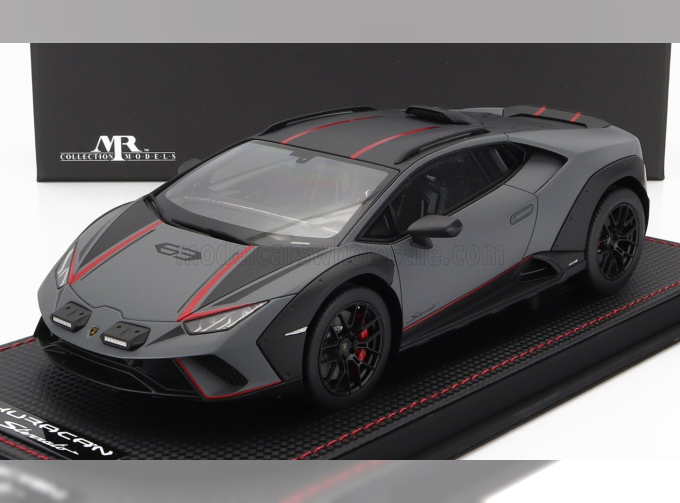 LAMBORGHINI Huracan N 63 Sterrato (2022) - Con Vetrina - With Showcase, Grigio Vulcano - Matt Grey