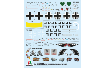 Сборная модель BF109 F4 and FW 190 D9