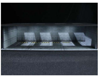 Diorama *Parking lot with light*, black