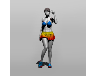 Фигура Болельщица 2, окрашенная