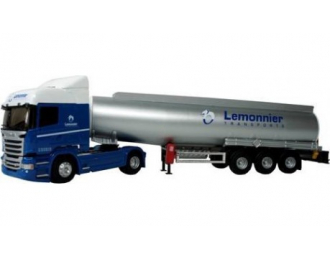 SCANIA Streamline Heghliner "LEMONNIER" (2015), blue / silver