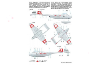 Сборная модель DH.100 Vampire Mk.I 'The First Jet Guardians of Neutrality'