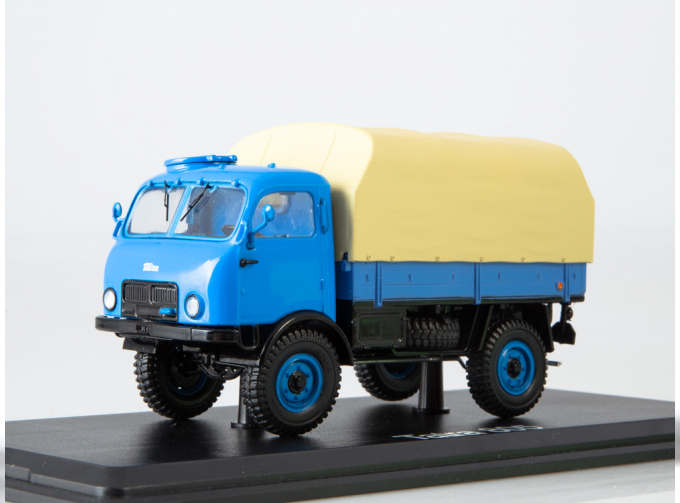 Tatra-805 бортовой с тентом, голубой