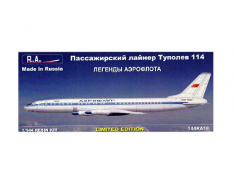 Сборная модель Пассажирский лайнер Туполев Т-у-114