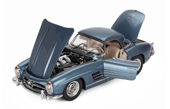 MERCEDES-BENZ 300SL Roadster Spider Hard-Top Closed (W198) (1954), light blue