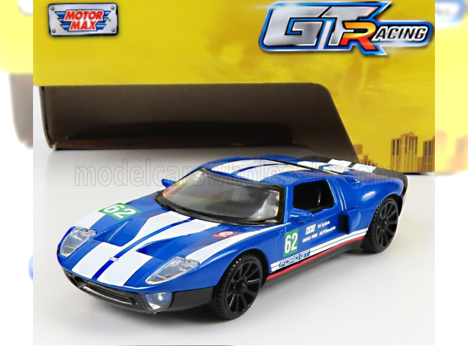 FORD Gt40 N 62 Racing (1966), Blue White