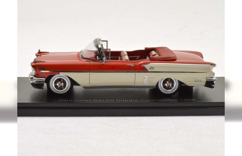 CHEVROLET Bel Air Impala Convertible 1958 Red/White