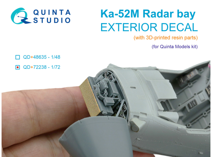 Декаль радарный отсек для Ka-52М (Quinta Models) (с 3D-печатными деталями)