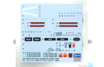 Сборная модель MINI Cooper 40th Anniversary 1959-1999