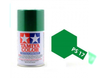 Краска спрей зелёный металлик PS-17 Metallic Green (в баллоне), 100 мл.