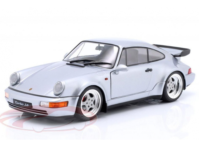 PORSCHE 911 (964) Turbo 3.6 (1990), polar silver
