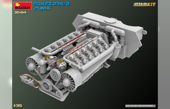 Сборная модель Interior Kit Sd.kfz. 234/2 Puma Tank Military 1945