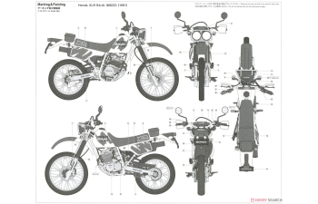 Сборная модель Honda XLR BAJA (MD22) (1991)