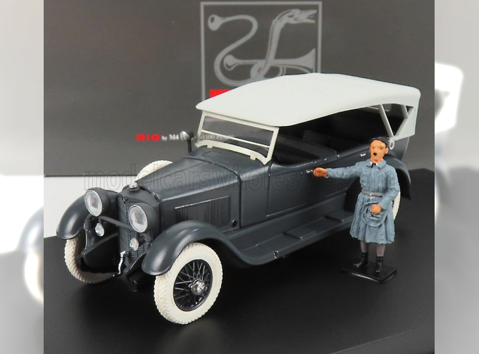 MERCEDES-BENZ 11/40 Cabriolet Closed (1924) - With Hitler Figure After His Release From Landsberg Fortress, Black