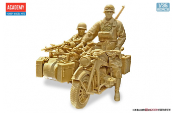 Сборная модель German Panzer I Ausf.B & Motorcycle Zündapp KS750 w/sidecar