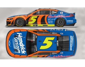 Chevrolet #5 Kyle Larson *HendrickCars.com*, blue/orange/yellow 2025