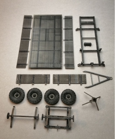 Сборная модель прицепа 2ПТС-4.5