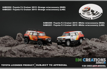 TOYOTA FJ Cruiser LHD (2015), orange with accessory