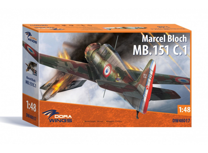 Сборная модель Marcel Bloch MB.151C.1.