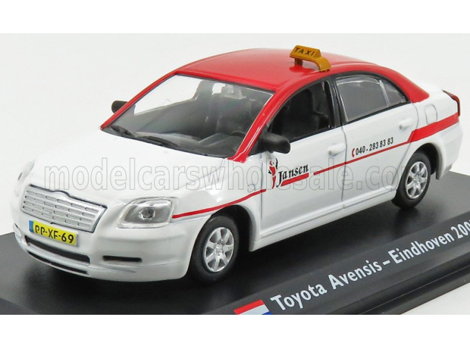 TOYOTA Avensis Taxi Eindhoven (2003), White Red