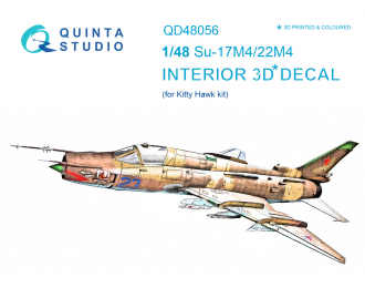 3D Декаль интерьера кабины Суххой-17М4/22М4 (для модели KittyHawk)