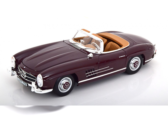 MERCEDES-BENZ 300 SL Roadster with removable Hardtop (1957), dark red