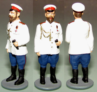 Фигурка Император России Николай II (в белом кителе)