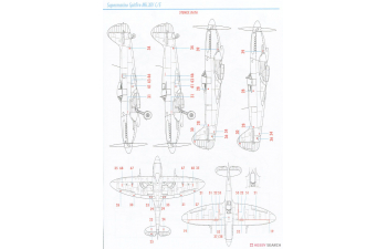 Сборная модель Spitfire Mk.XIV E/C