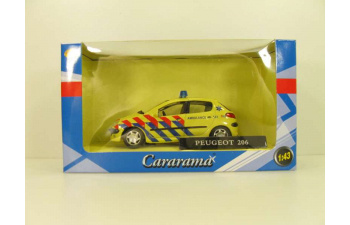 PEUGEOT 206 Ambulance, Junior Rescue 1:43, желтый