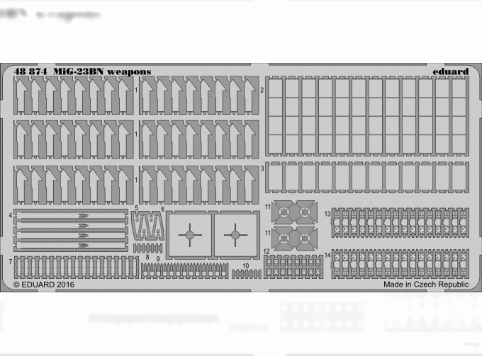 Фототравление для MiG-23BN weapons