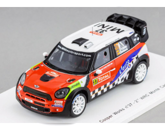 MINI John Cooper Works WRC #37 2nd Monte Carlo D.Sordo - C.Del Barrio (2012), red