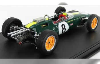 LOTUS F1 Climax 25 №8 World Champion Winner Italy Gp (1963) Jim Clark - Con Vetrina - With Showcase, Green Yellow