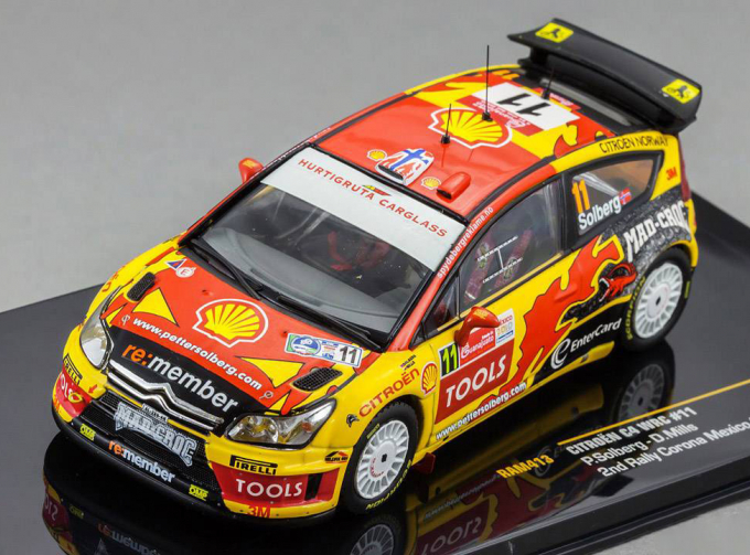 CITROEN C4 WRC 11 2nd Rally Corona Mexico (Peter Solberg - Phil Mills) 2010, red