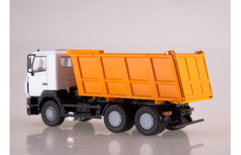 (Уценка!) Минский-6501 самосвал (рестайлинг), белый / желтый
