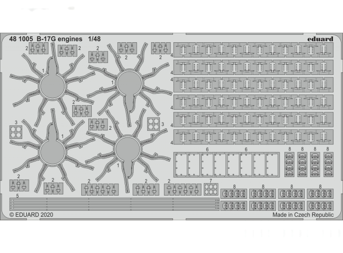 Набор фототравления для B-17G, II часть