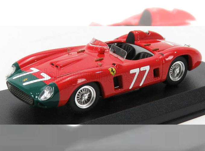 FERRARI 860 Monza Spider Ch.0628 N77 Coppa D'oro Delle Dolomiti (1956) Gendebien - Washer, Red Green