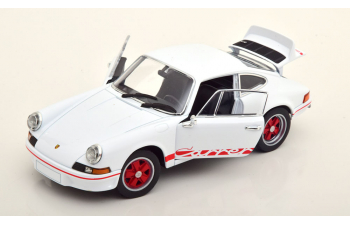 PORSCHE 911 Carrera RS 2.7 (1973), white/rot