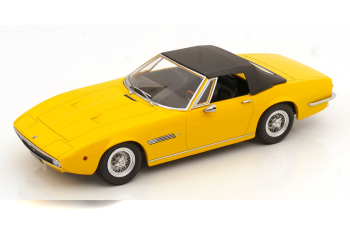 MASERATI Ghibli Spider Cabriolet Open (1970) - Spoked Rims - Cerchio A Raggio, Yellow