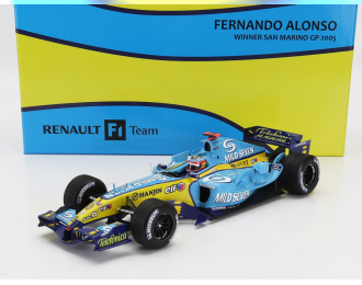 RENAULT F1 R25 Team Renault №1 World Champion Winner San Marino Italy Gp (2005) Fernando Alonso, Light Blue Yellow