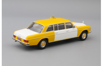 MERCEDES-BENZ W115 LWB Taxi, yellow / white