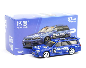 NISSAN Stagea R34 Calsonic #12, blue