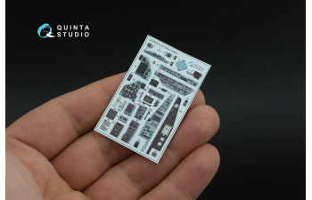 3D Декаль интерьера кабины Ка-50 (серо-голубые панели) (arma models)