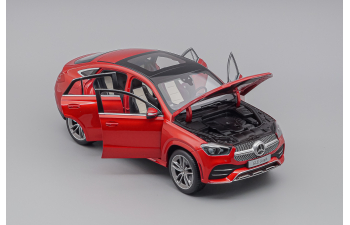 MERCEDES-BENZ GLE Coupe AMG Style 2020 C167, red metallic