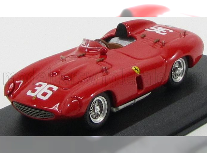 FERRARI 857s Spider N36 Winner Buenos Aires (1956) Hill - Genebien, Red