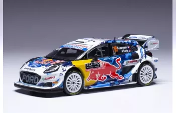 FORD Puma Rally1 Team Red Bull World Rally M-sport N 16 5th Rally Montecarlo (2024) Adrien Fourmaux - Alexandre Coria, White Blu Red