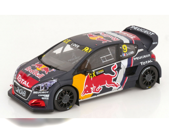 PEUGEOT 208 WRX No 9 GP Belgium, Loeb (2018), Red Bull