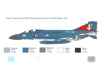 Сборная модель Самолет F-4M PHANTOM FG.1