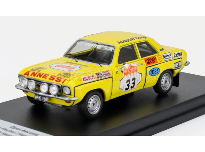 OPEL Ascona (night Version) №33 Winner Gr.2 Rally Sanremo (1975) Georg Fischer - Harald Gottlieb, Yellow